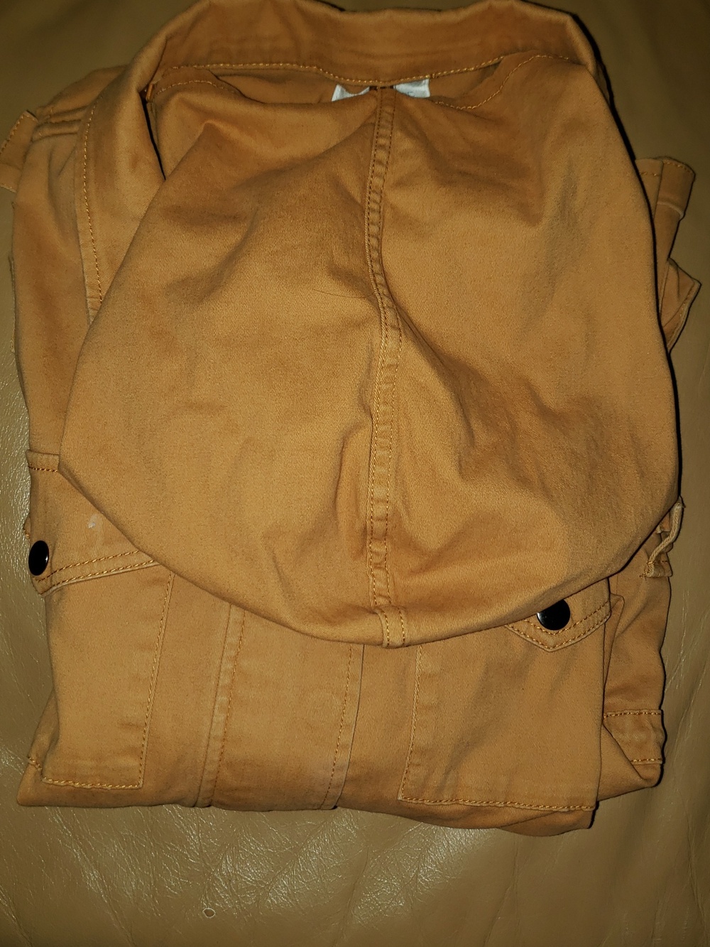 ๐๐ค๐ MARKET & SPRUCE MUSTARD YELLOW STITCH FIX CARGO JACKET DETACHABLE HOOD - Picture 12 of 12